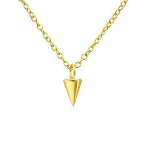 14k Gold Vermeil Spike Pendant Necklace